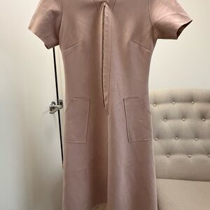 Calvin Klein Blush Midi Dress with Pockets